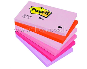 Piezmju lmlapias, 76*127 mm, asorti, Post-it
